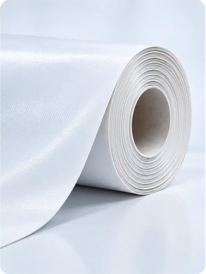 Roll of white food-grade cistern liner membrane